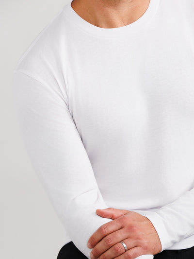 White Long Sleeve 3-pack