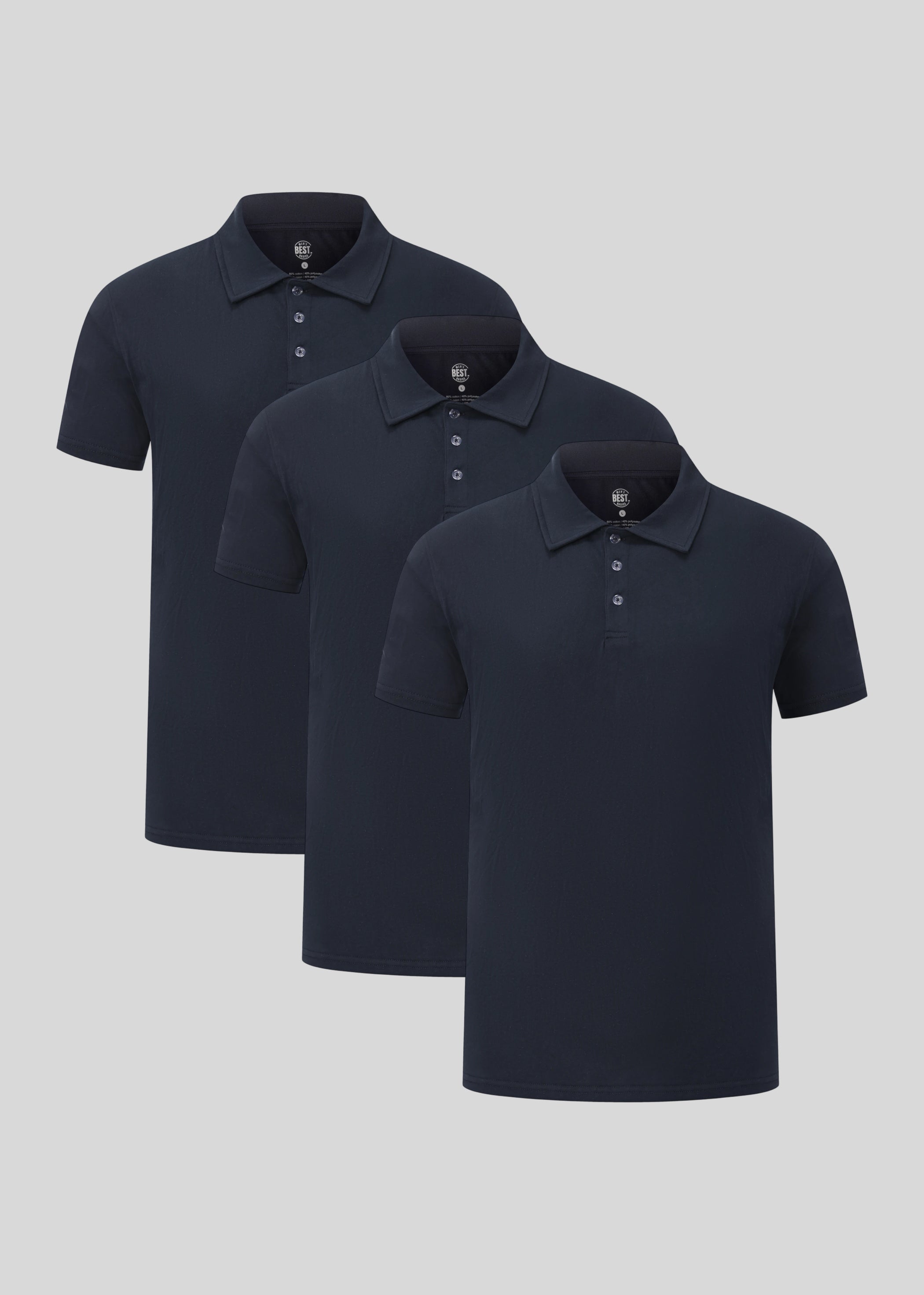 Navy Polo 3-pack
