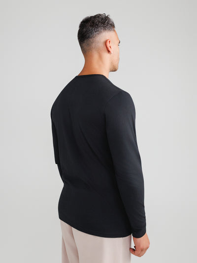Black Henley 6-pack