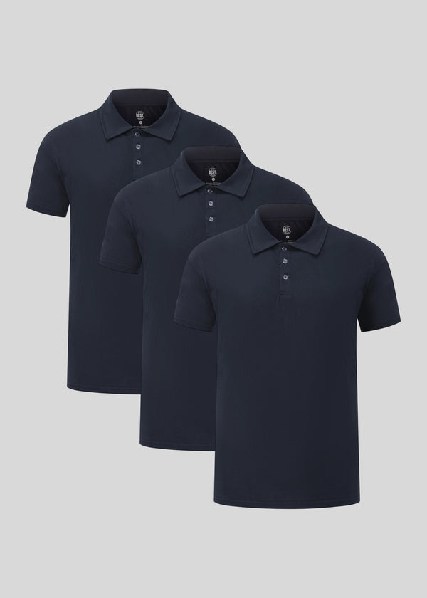 Navy Polo 3-pack