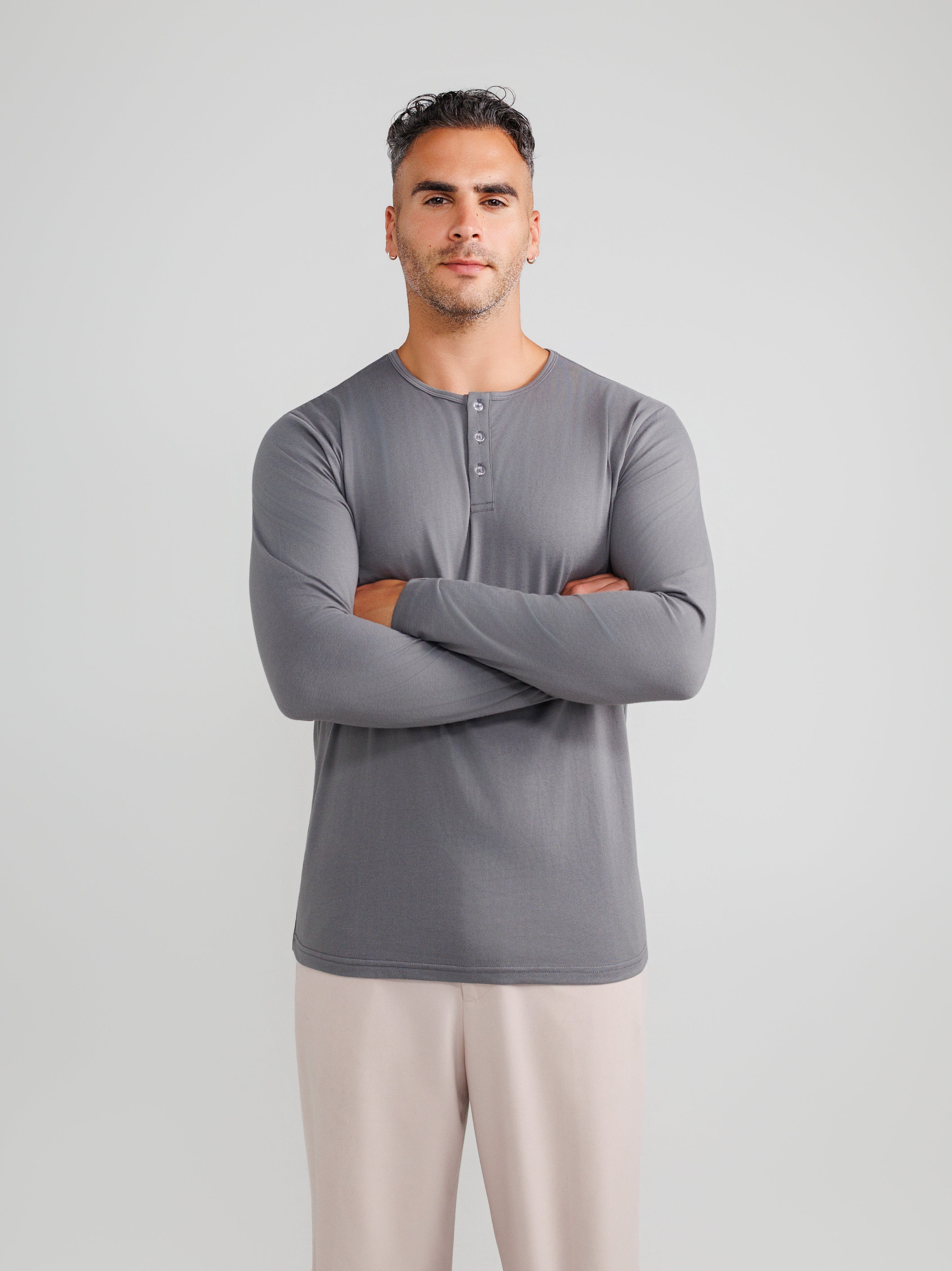 Dark Gray Henley