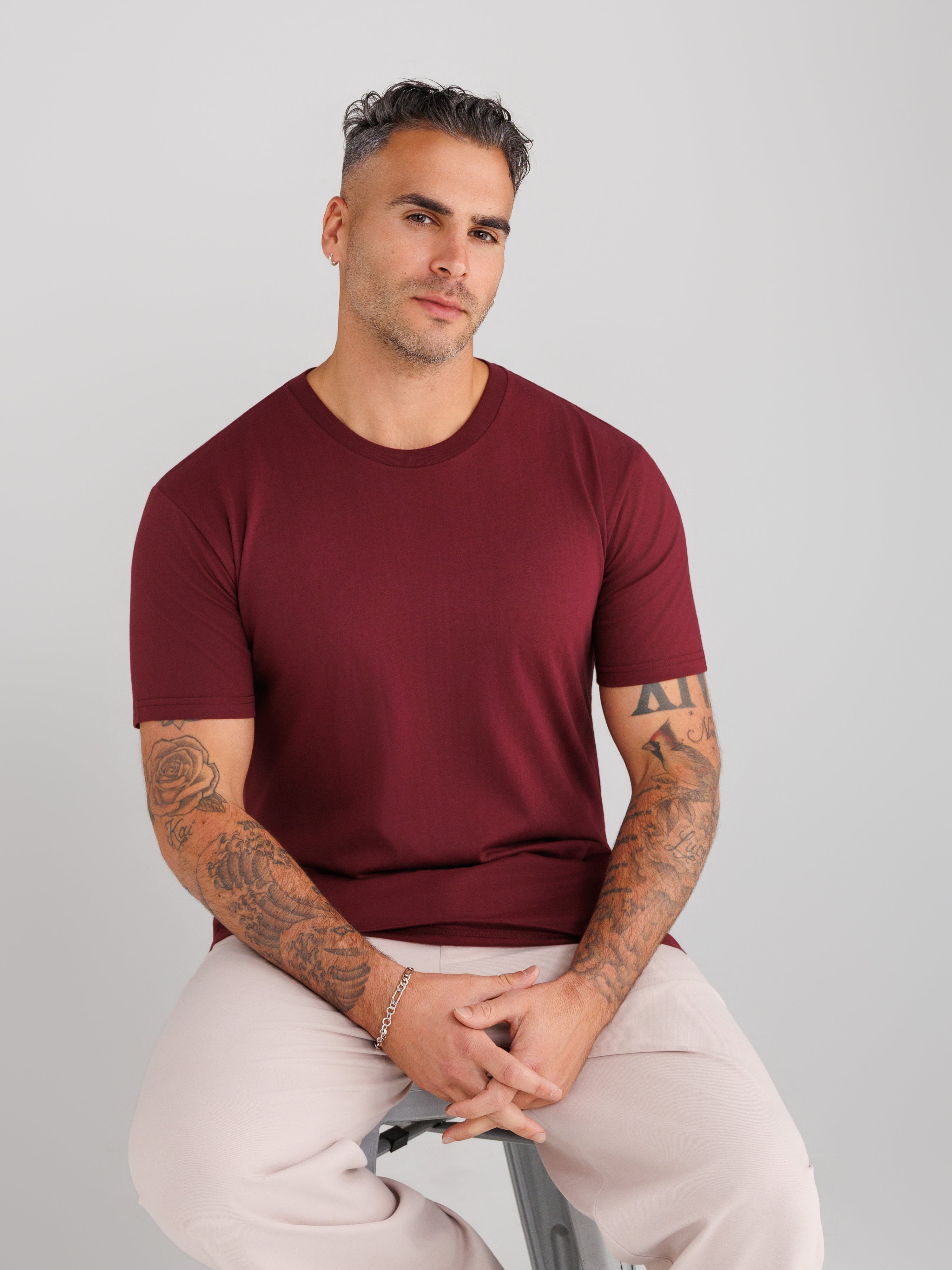 Maroon Crew Neck