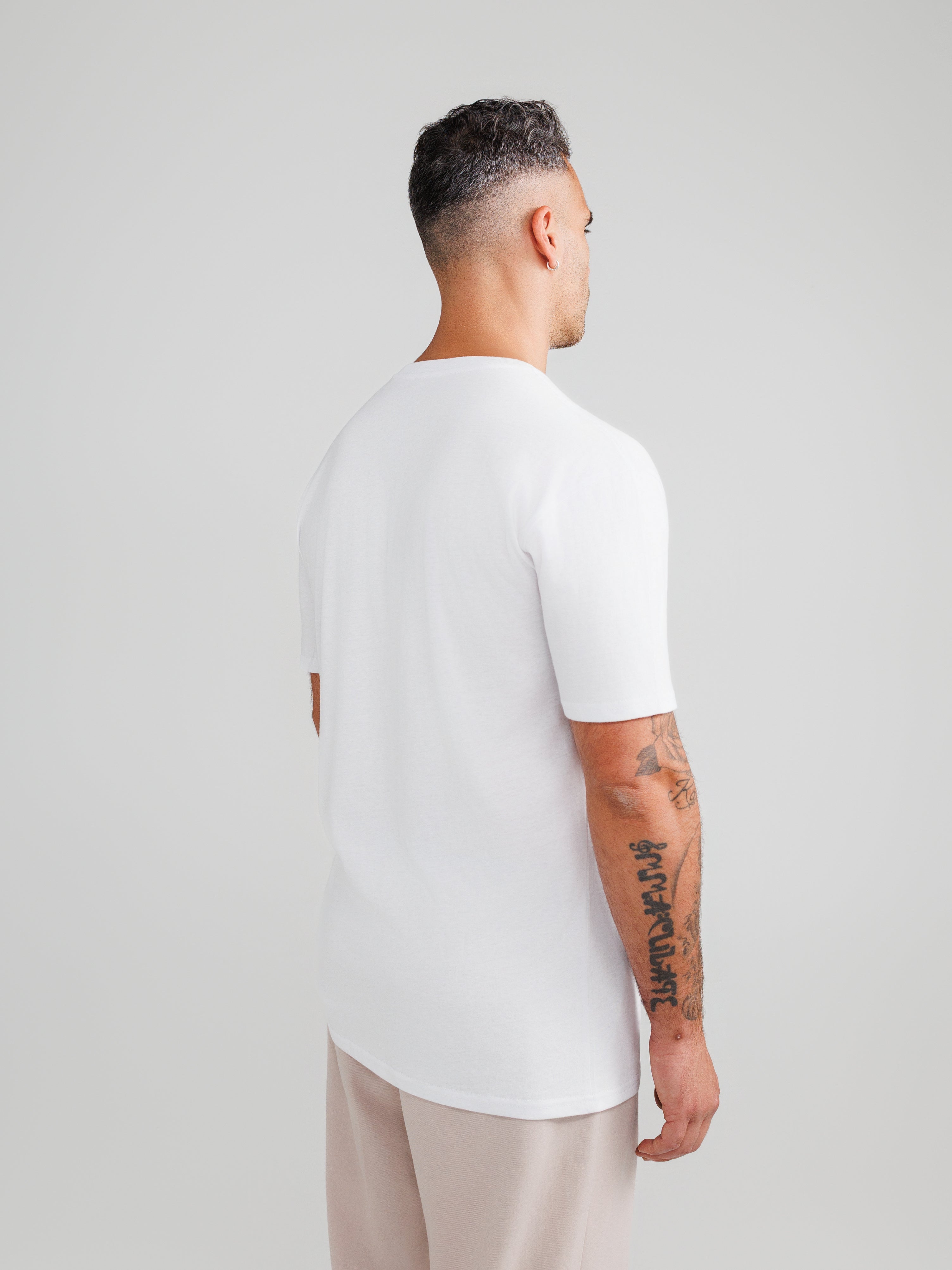 White V-Neck T-Shirts