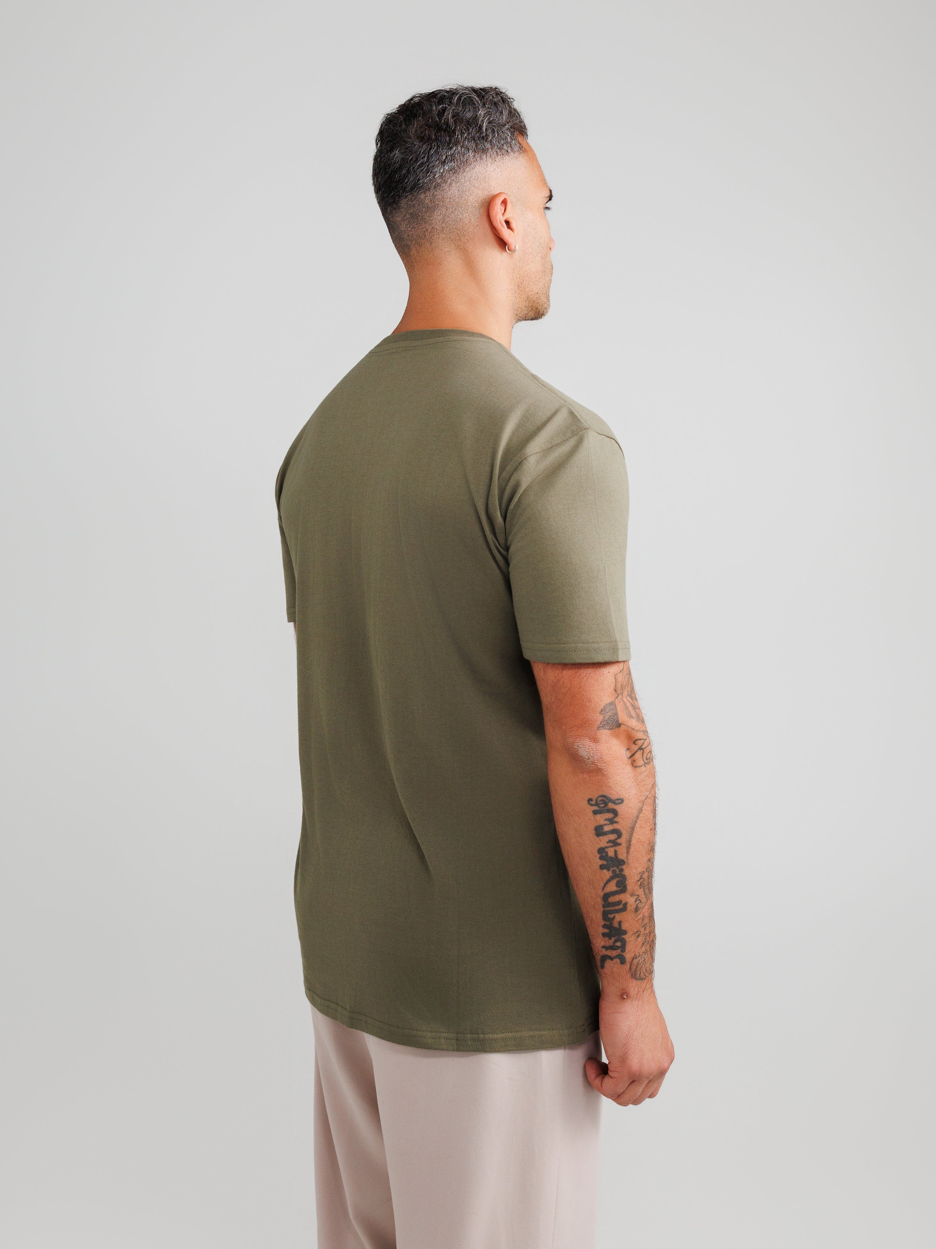 Olive V-Neck T-shirts
